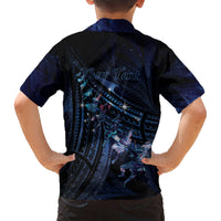 Personalised Matariki Paua Shell New Zealand Kid Hawaiian Shirt Haka Dance At The Starry Night LT01 - Polynesian Pride
