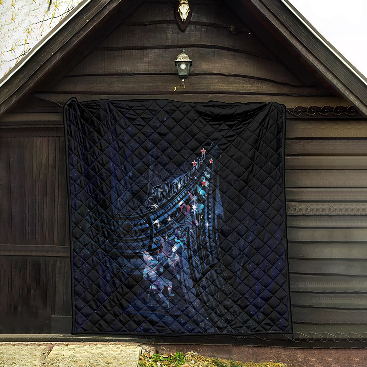 Matariki Paua Shell New Zealand Quilt Haka Dance At The Starry Night