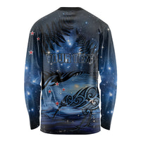 Personalised Matariki Kiwi Long Sleeve Shirt Silver Fern LT01 - Polynesian Pride
