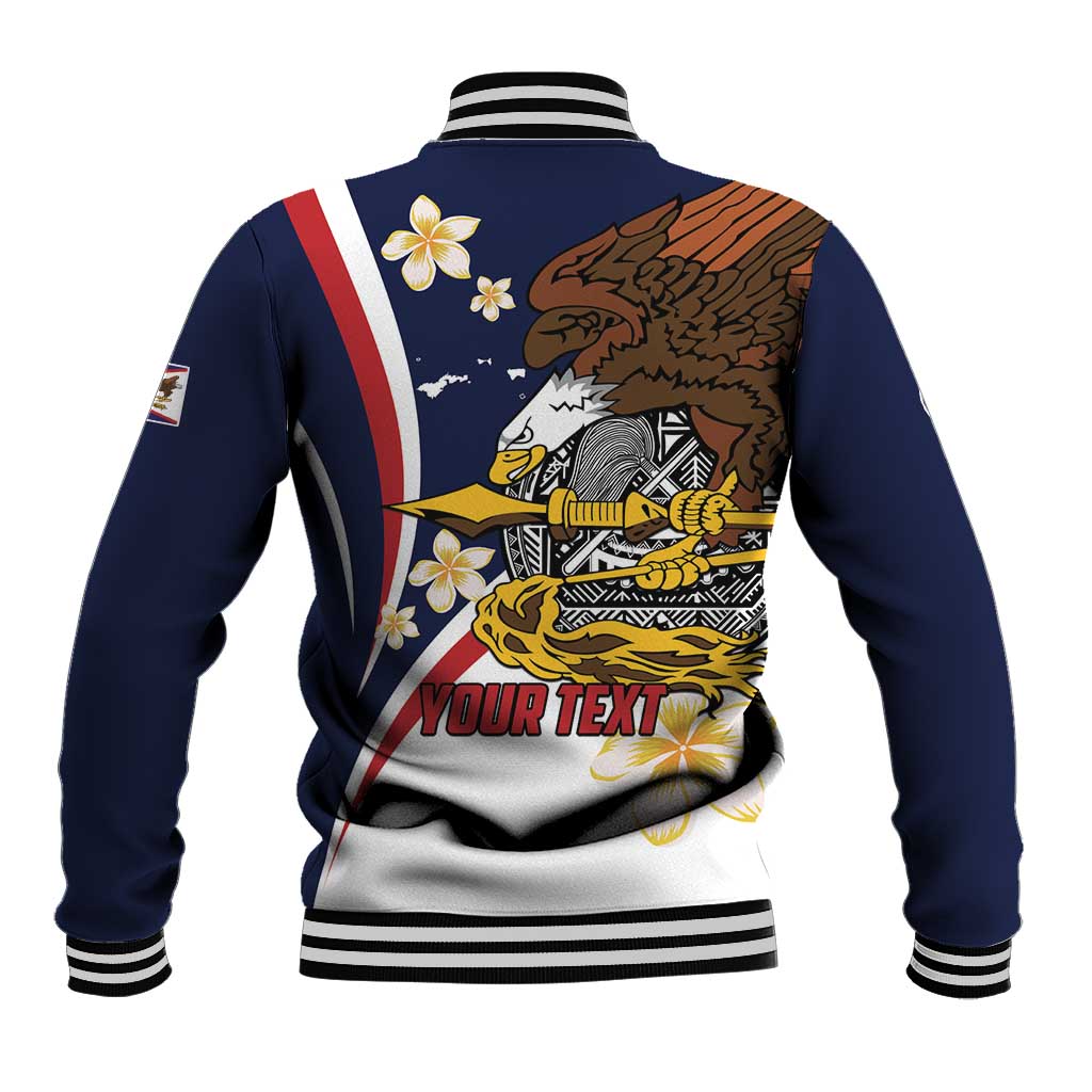 Personalized American Samoa Baseball Jacket Amerika Samoa Bald Eagle