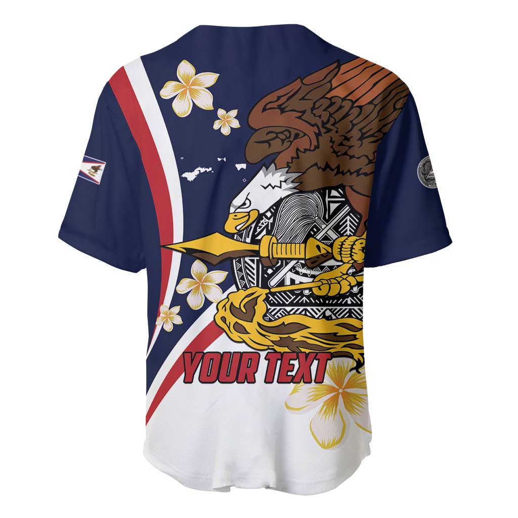 Personalized American Samoa Baseball Jersey Amerika Samoa Bald Eagle