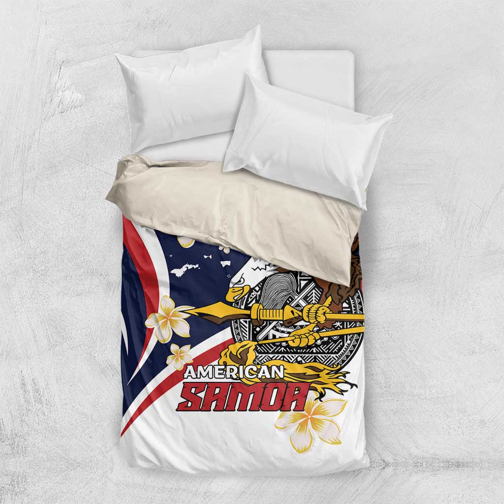 Personalized American Samoa Bedding Set Amerika Samoa Bald Eagle