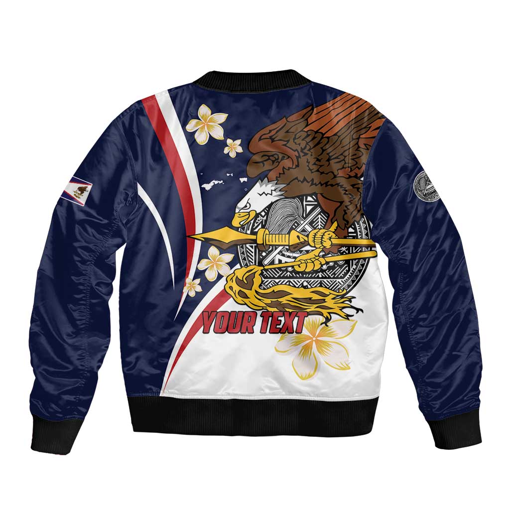 Personalized American Samoa Bomber Jacket Amerika Samoa Bald Eagle LT01 - Polynesian Pride
