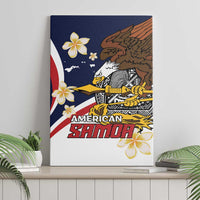 Personalized American Samoa Canvas Wall Art Amerika Samoa Bald Eagle