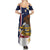 Personalized American Samoa Family Matching Summer Maxi Dress and Hawaiian Shirt Amerika Samoa Bald Eagle
