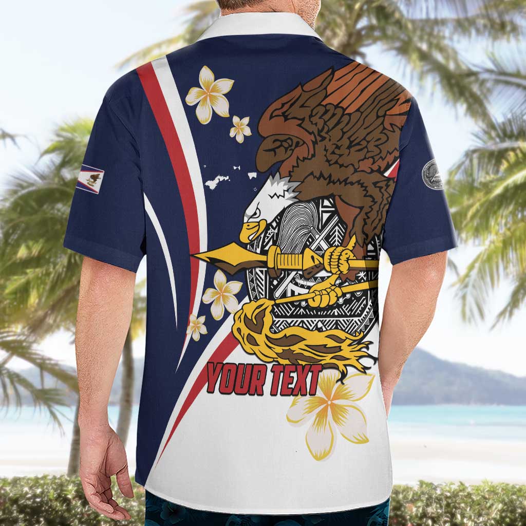 Personalized American Samoa Hawaiian Shirt Amerika Samoa Bald Eagle