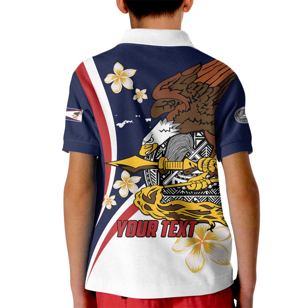 Personalized American Samoa Kid Polo Shirt Amerika Samoa Bald Eagle