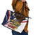 Personalized American Samoa Leather Tote Bag Amerika Samoa Bald Eagle