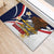 Personalized American Samoa Rubber Doormat Amerika Samoa Bald Eagle