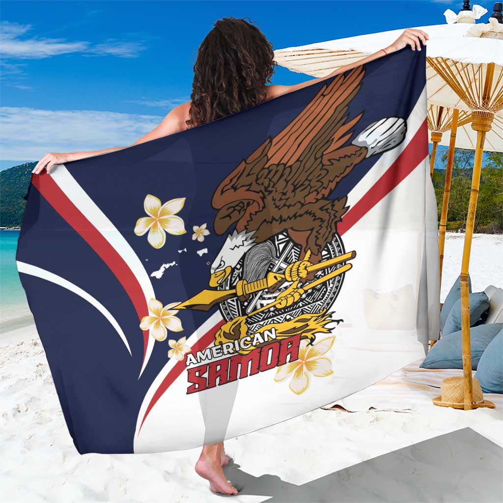 Personalized American Samoa Sarong Amerika Samoa Bald Eagle LT01 One Size 44 x 66 inches Blue - Polynesian Pride
