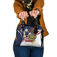 Personalized American Samoa Shoulder Handbag Amerika Samoa Bald Eagle