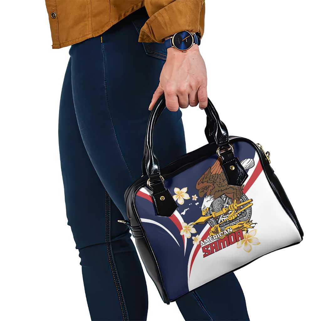 Personalized American Samoa Shoulder Handbag Amerika Samoa Bald Eagle