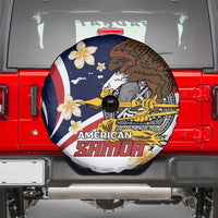 Personalized American Samoa Spare Tire Cover Amerika Samoa Bald Eagle