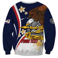 Personalized American Samoa Sweatshirt Amerika Samoa Bald Eagle