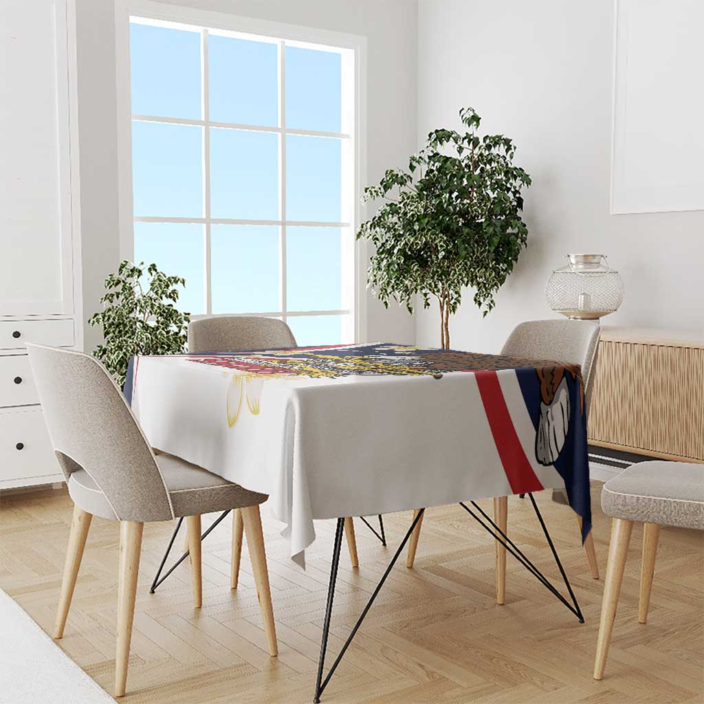 Personalized American Samoa Tablecloth Amerika Samoa Bald Eagle