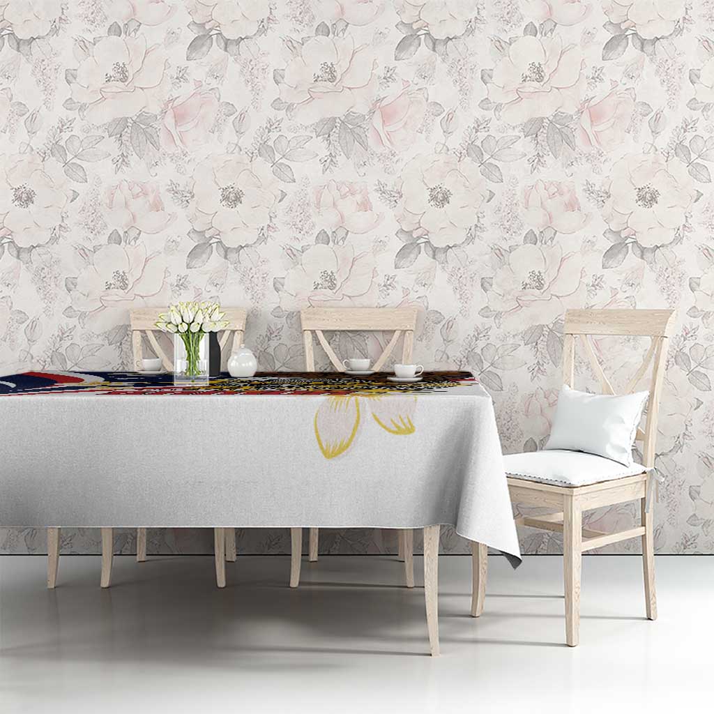 Personalized American Samoa Tablecloth Amerika Samoa Bald Eagle