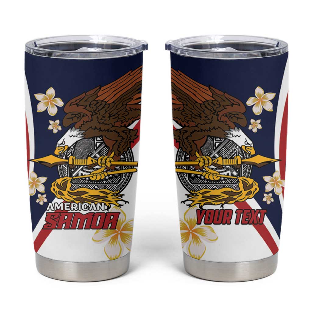 Personalized American Samoa Tumbler Cup Amerika Samoa Bald Eagle