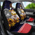 American Samoa Eagle Kava Bowl Car Seat Cover Plumeria Polynesian Pattern