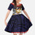 American Samoa Eagle Kava Bowl Family Matching Summer Maxi Dress and Hawaiian Shirt Plumeria Polynesian Pattern