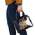 American Samoa Eagle Kava Bowl Shoulder Handbag Plumeria Polynesian Pattern