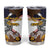 American Samoa Eagle Kava Bowl Tumbler Cup Plumeria Polynesian Pattern
