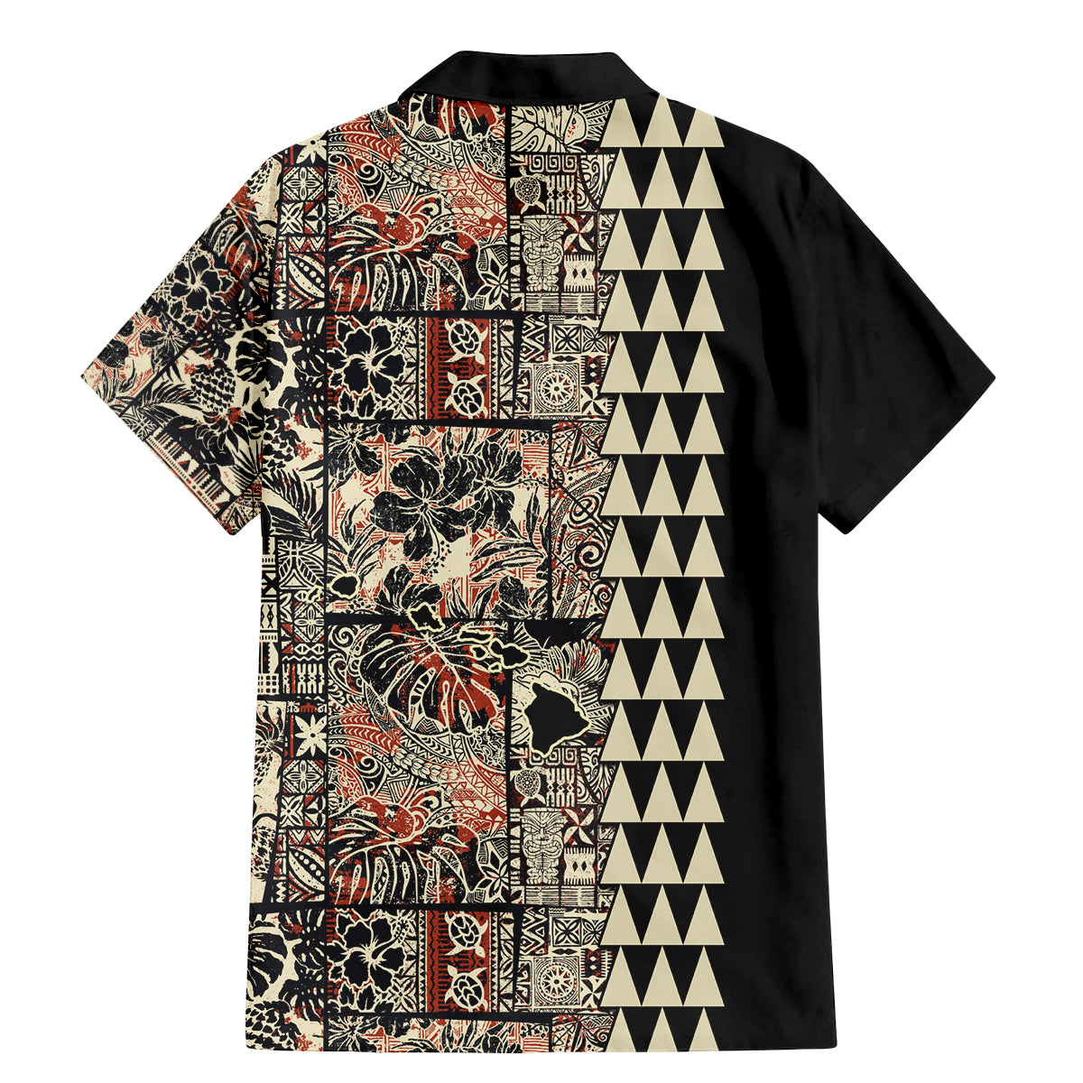 Hawaiian Quilt Family Matching Mermaid Dress and Hawaiian Shirt Hibiscus Kakau Vintage Style LT01 - Polynesian Pride