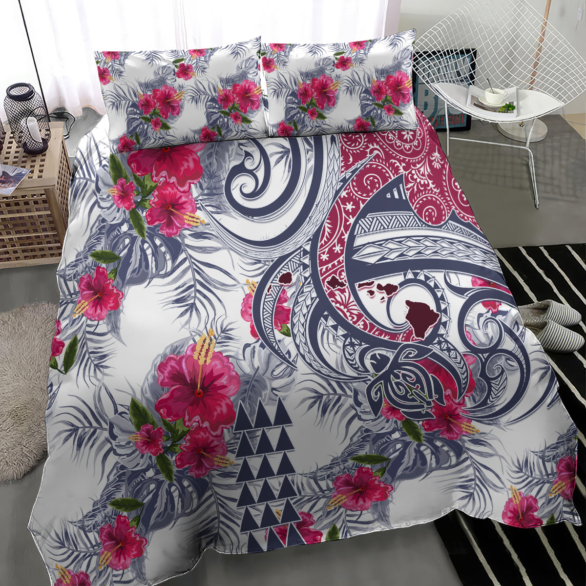 Hawaii Kakau Mix Paisley Pattern Bedding Set Polynesian Tropical Unique Style LT01 - Polynesian Pride