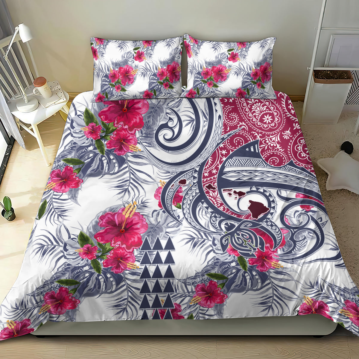 Hawaii Kakau Mix Paisley Pattern Bedding Set Polynesian Tropical Unique Style LT01 - Polynesian Pride