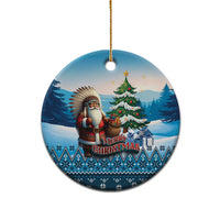 Native American Santa Claus Ceramic Ornament Merry Christmas 2025 - Polynesian Pride