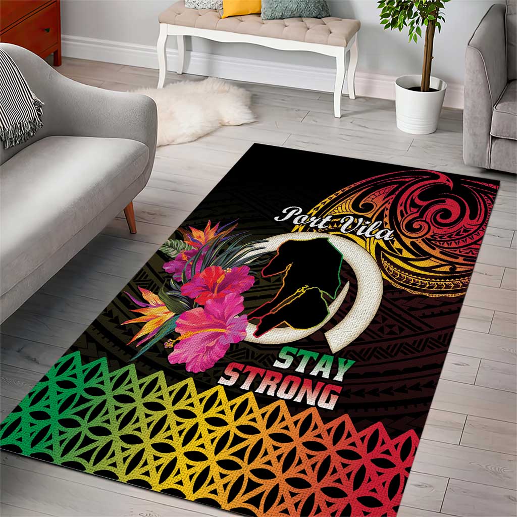 Vanuatu Port Vila Stay Strong Area Rug Long God Yumi Stanap