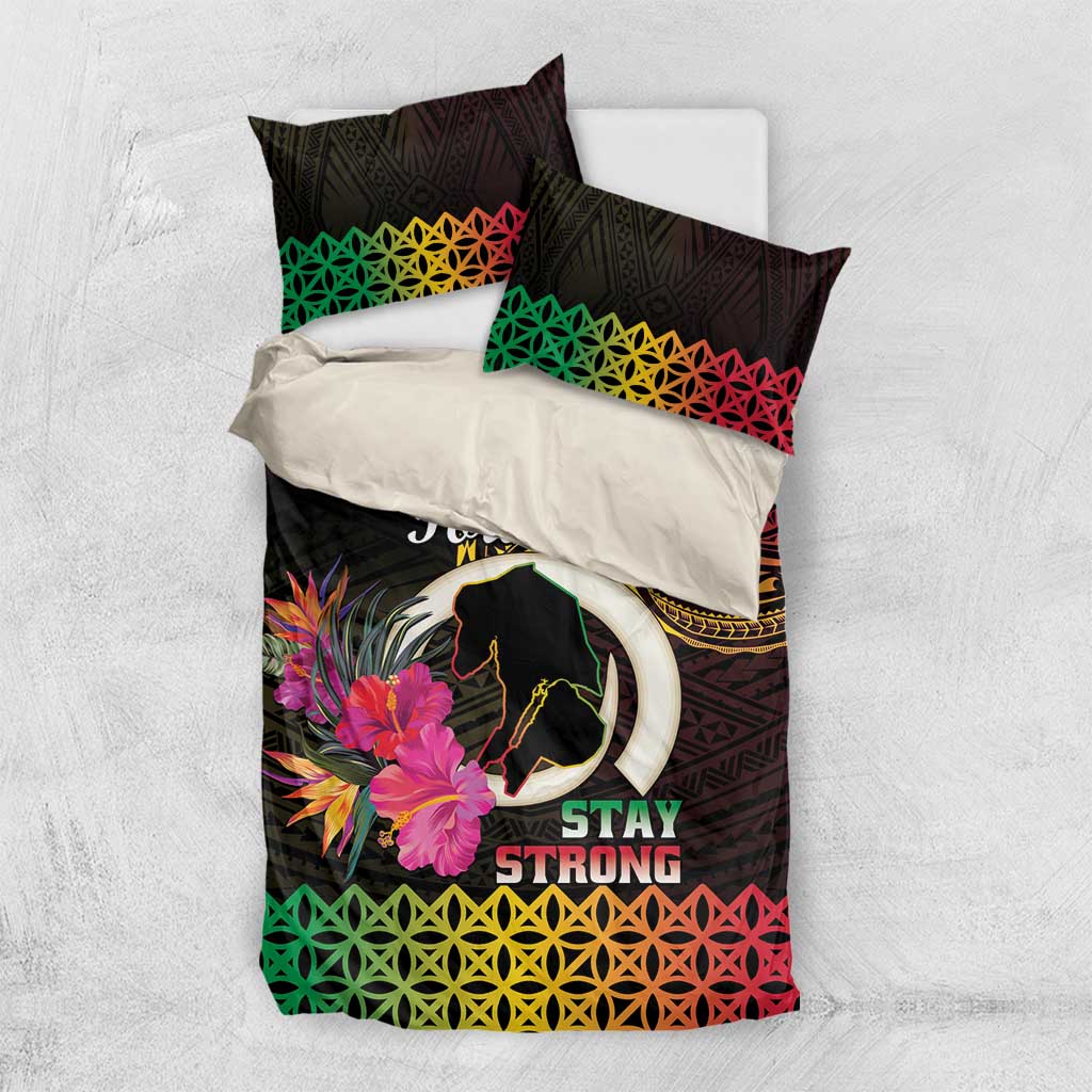 Vanuatu Port Vila Stay Strong Bedding Set Long God Yumi Stanap