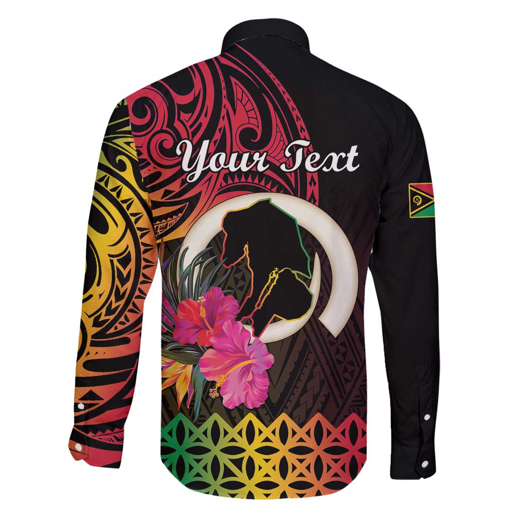 Personalised Vanuatu Port Vila Stay Strong Family Matching Mermaid Dress and Hawaiian Shirt Long God Yumi Stanap LT01 - Polynesian Pride