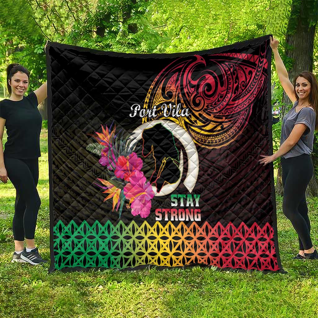 Vanuatu Port Vila Stay Strong Quilt Long God Yumi Stanap
