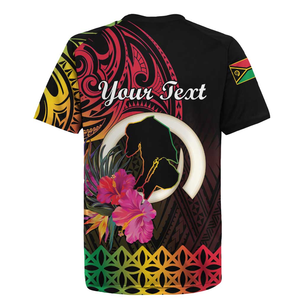 Personalised Vanuatu Port Vila Stay Strong Rugby Jersey Long God Yumi Stanap