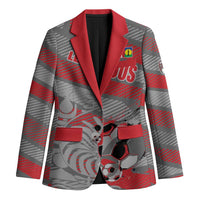 Custom Football 2026 New Caledonia Blazer Kagus Come On LT01 Unisex Gray - Polynesian Pride