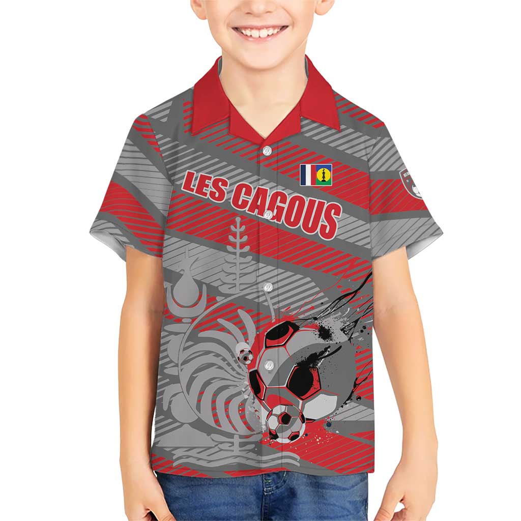 Custom Football 2026 New Caledonia Kid Hawaiian Shirt Kagus Come On