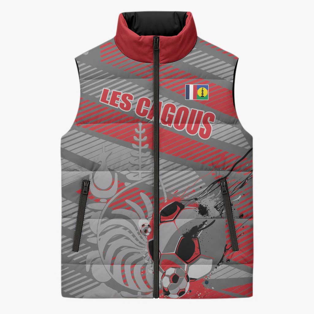 Custom Football 2026 New Caledonia Sleeveless Puffer Jacket Kagus Come On