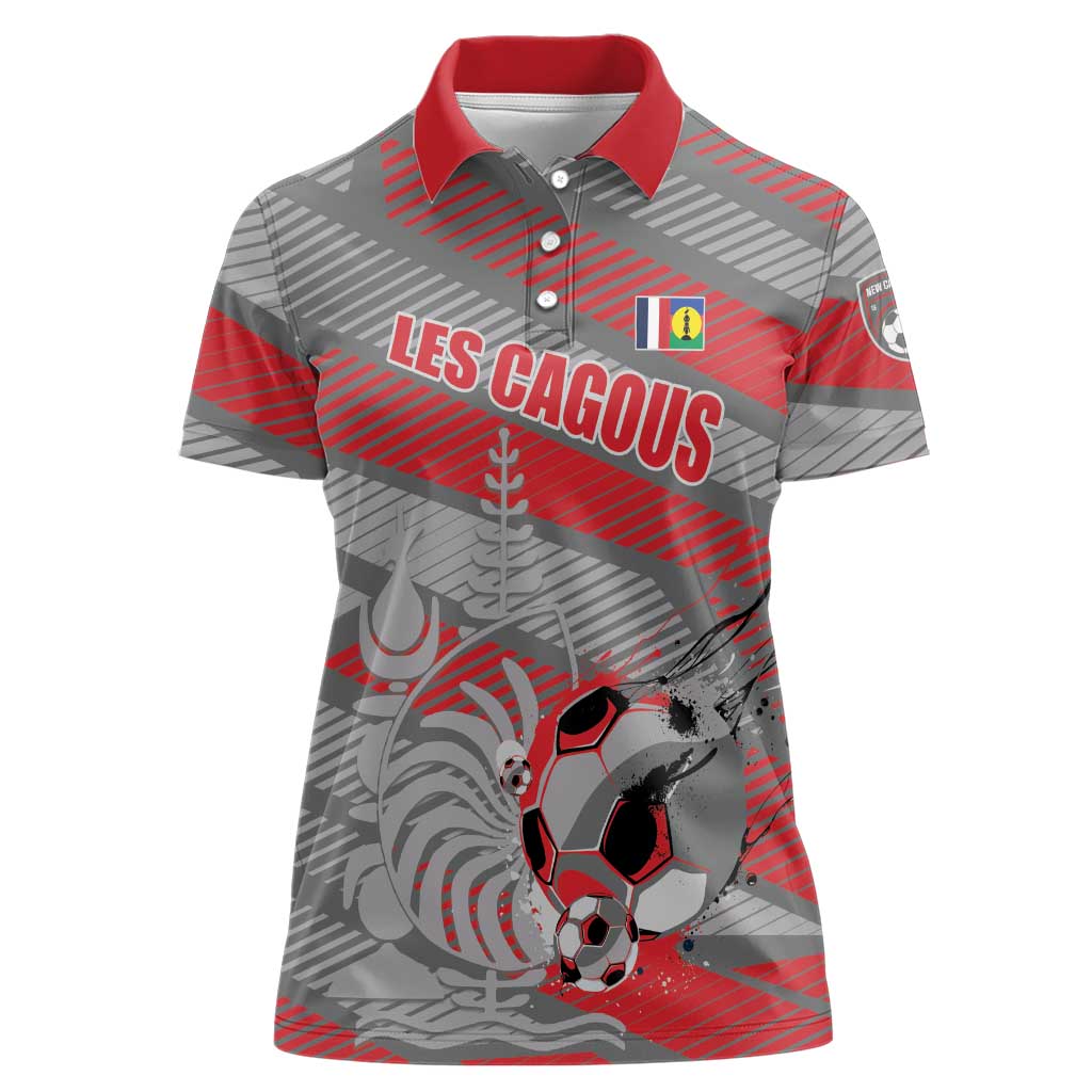 Custom Football 2026 New Caledonia Women Polo Shirt Kagus Come On
