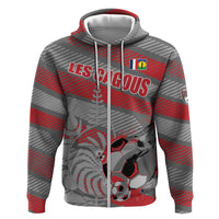 Custom Football 2026 New Caledonia Zip Hoodie Kagus Come On LT01 Zip Hoodie Gray - Polynesian Pride