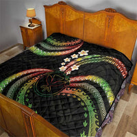 Hawaii Map Kanaka Maoli Quilt Fantastic Frangipani Reggae