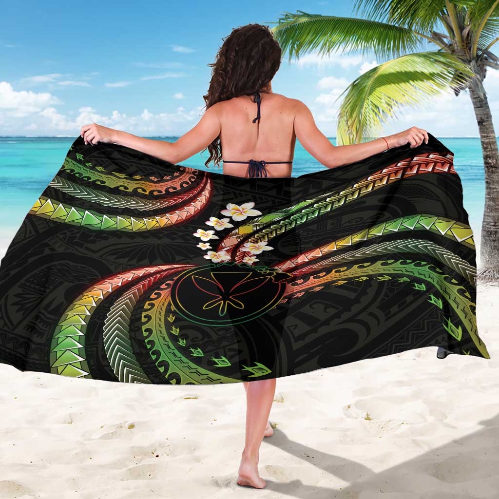 Hawaii Map Kanaka Maoli Sarong Fantastic Frangipani Reggae