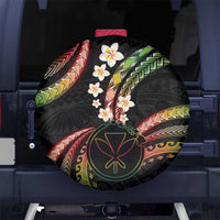 Hawaii Map Kanaka Maoli Spare Tire Cover Fantastic Frangipani Reggae