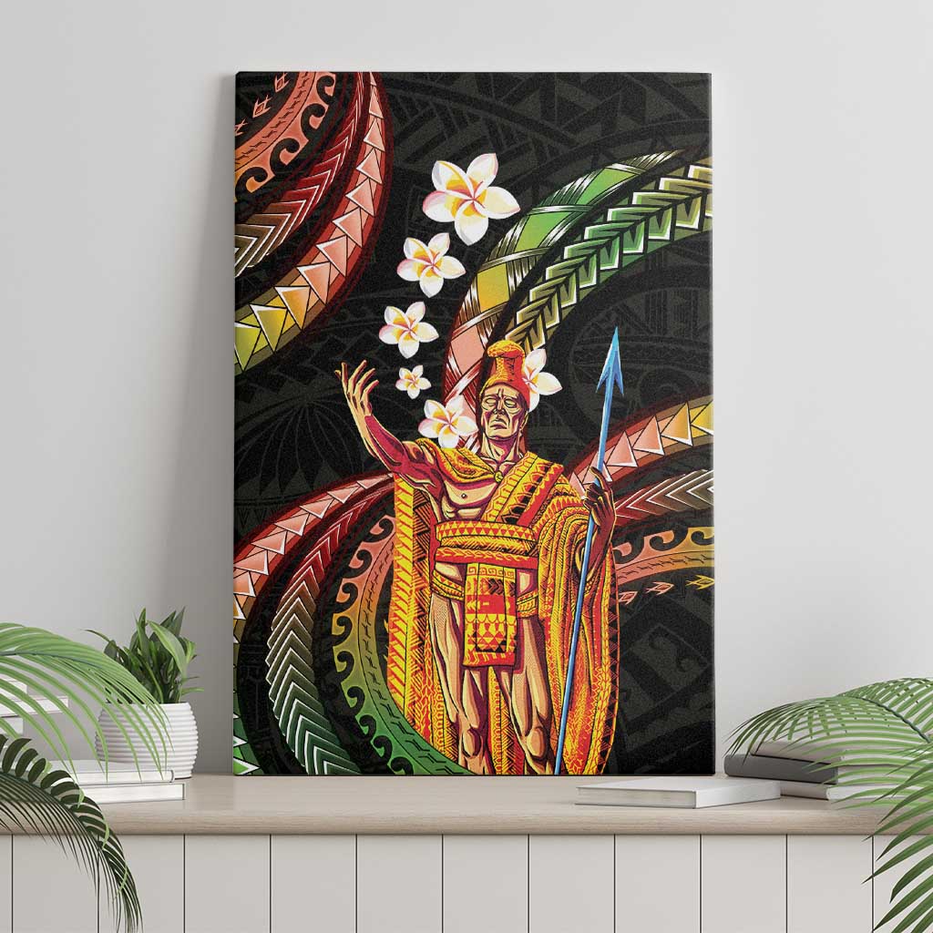 Hawaii King Kamehameha Canvas Wall Art Fantastic Plumeria Reggae