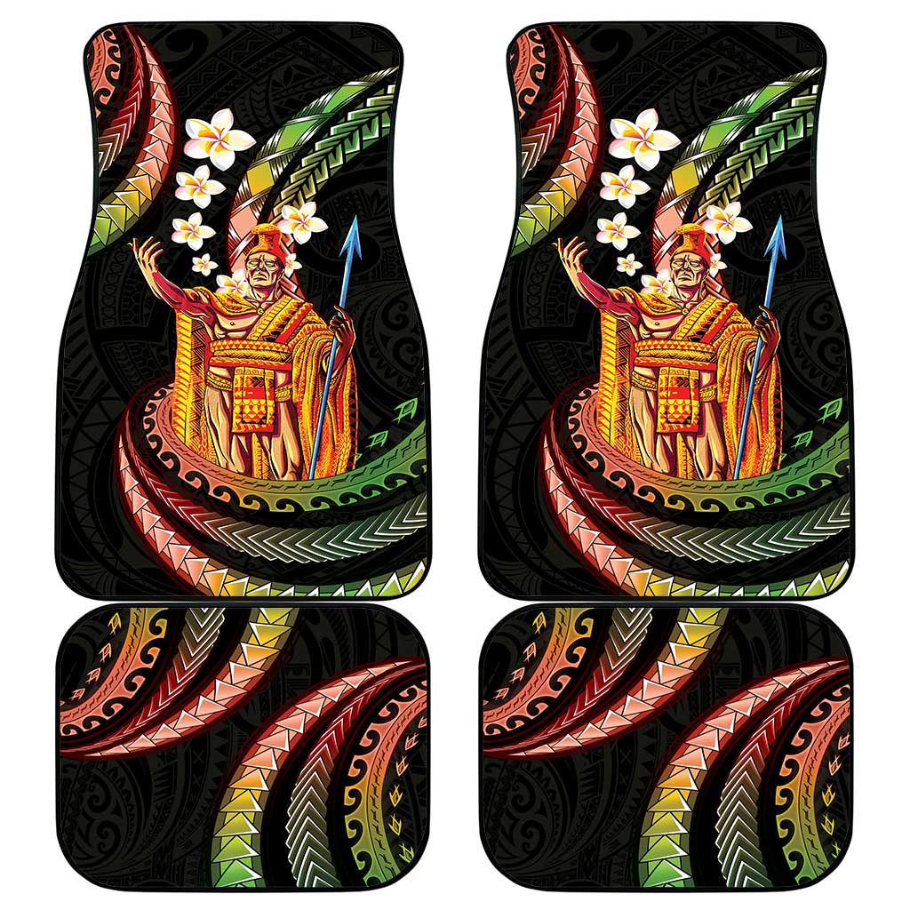 Hawaii King Kamehameha Car Mats Fantastic Plumeria Reggae
