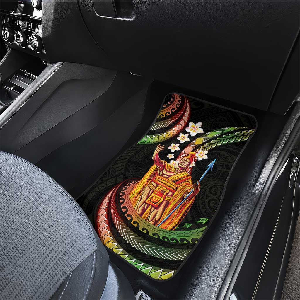 Hawaii King Kamehameha Car Mats Fantastic Plumeria Reggae
