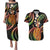 Hawaii King Kamehameha Couples Matching Puletasi and Hawaiian Shirt Fantastic Plumeria Reggae