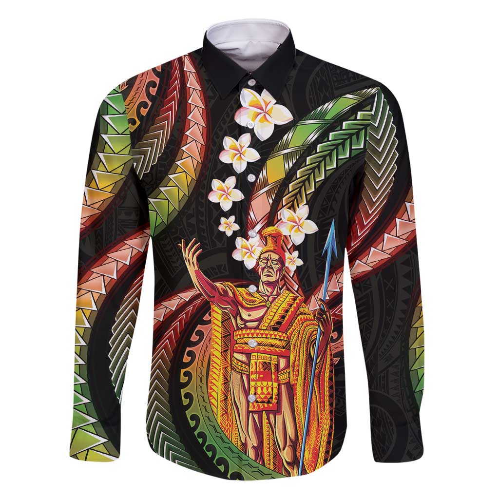 Hawaii King Kamehameha Family Matching Summer Maxi Dress and Hawaiian Shirt Fantastic Plumeria Reggae