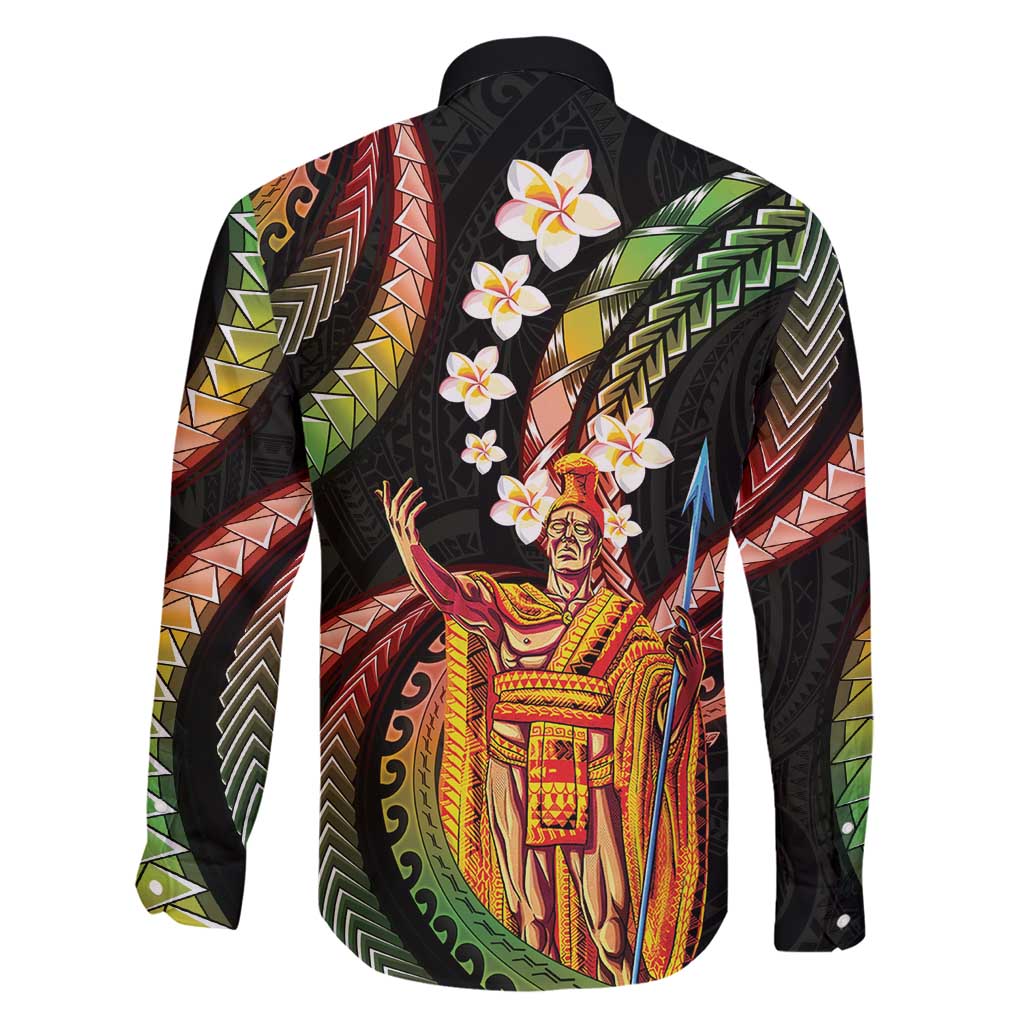 Hawaii King Kamehameha Family Matching Summer Maxi Dress and Hawaiian Shirt Fantastic Plumeria Reggae