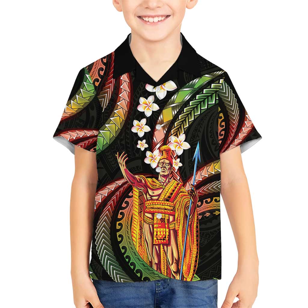 Hawaii King Kamehameha Family Matching Summer Maxi Dress and Hawaiian Shirt Fantastic Plumeria Reggae