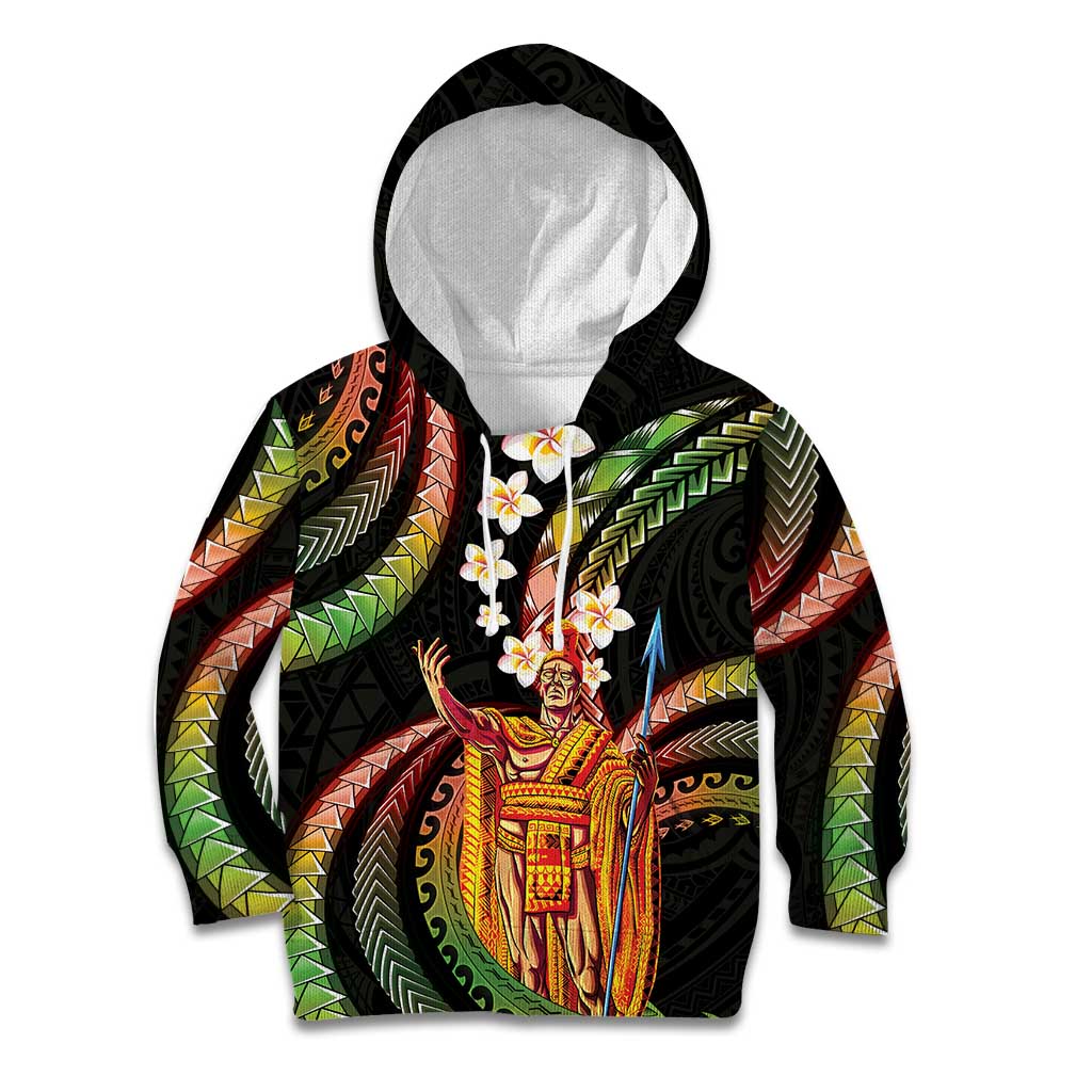 Hawaii King Kamehameha Kid Hoodie Fantastic Plumeria Reggae